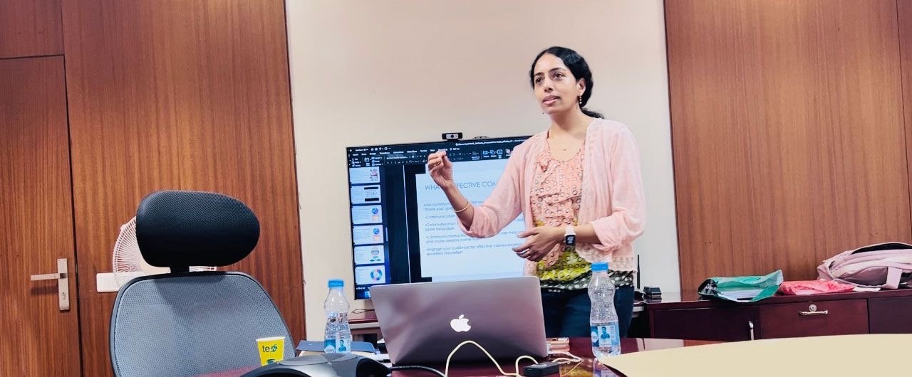 Sandhya Rudraraju in a coaching session