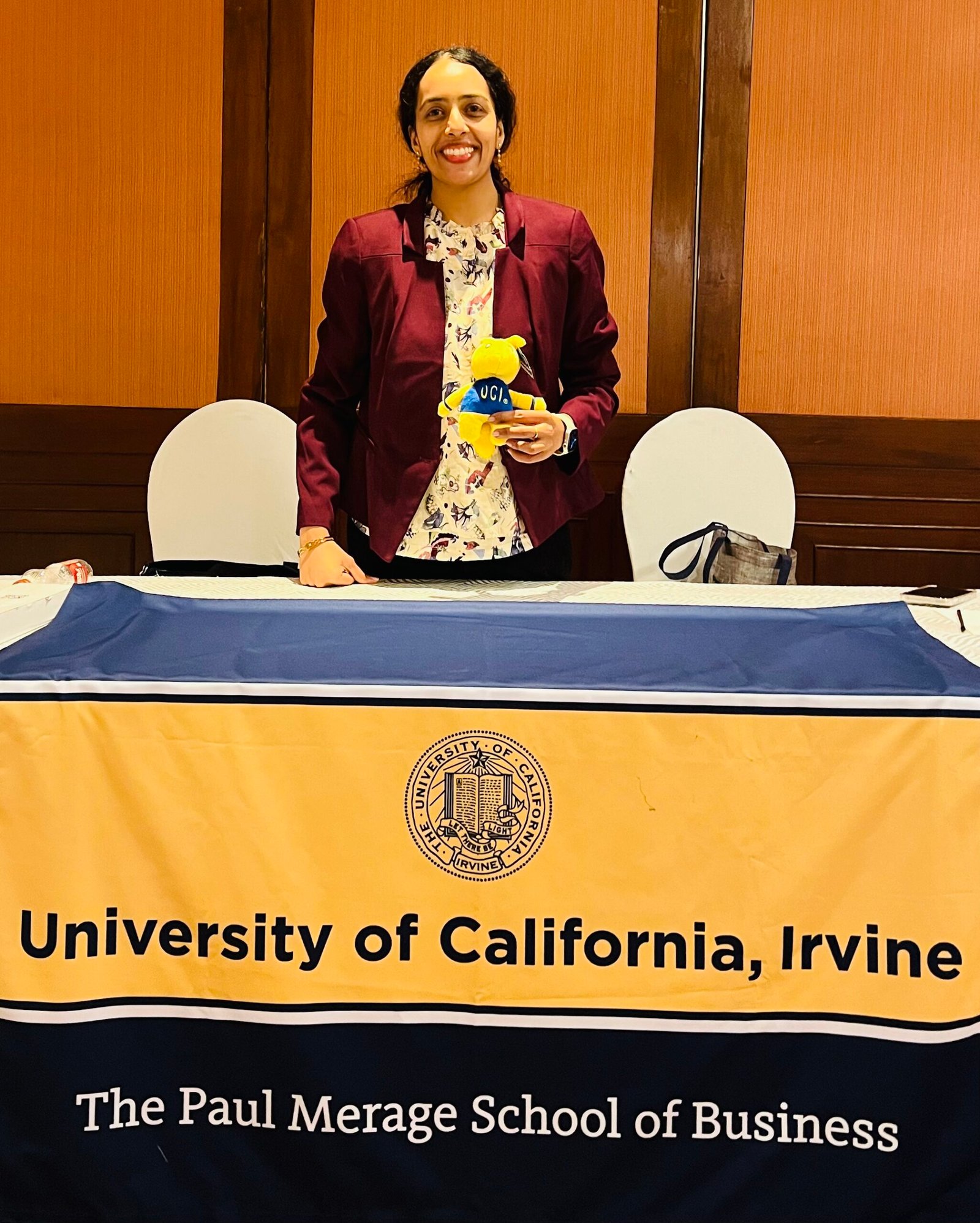 Sandhya Rudraraju at the University of California, Irvine